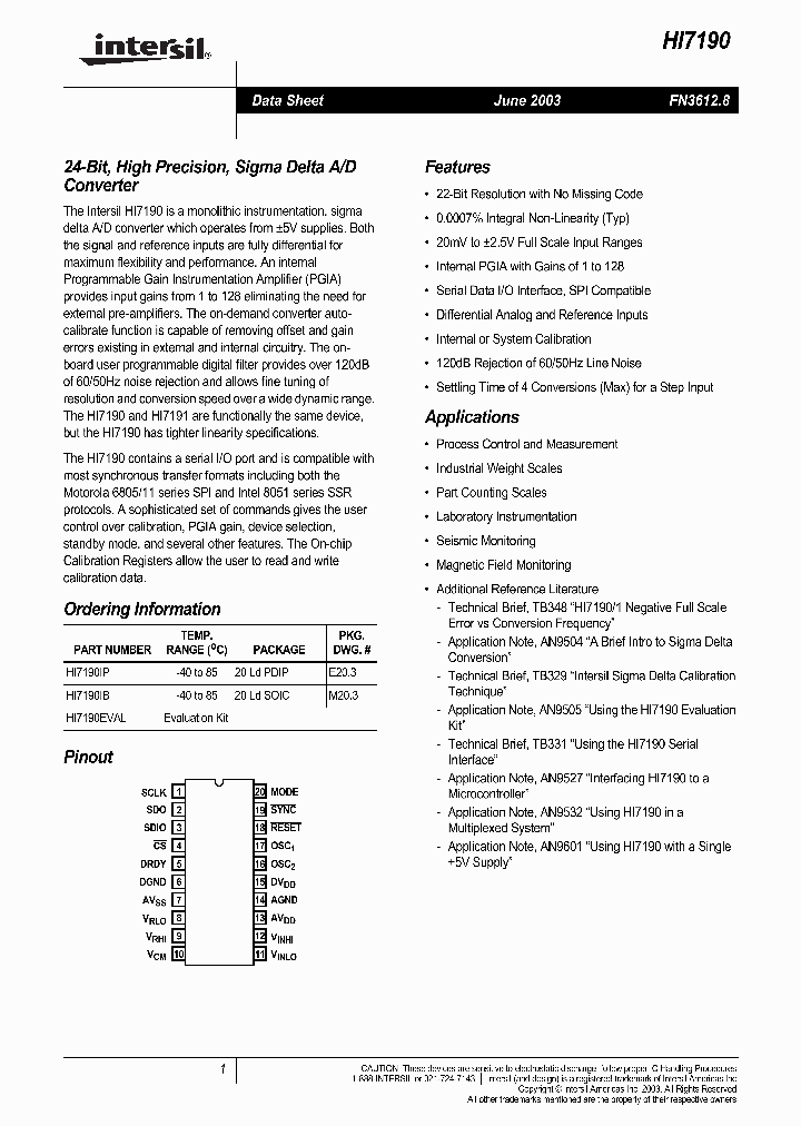 HI7190_1326968.PDF Datasheet