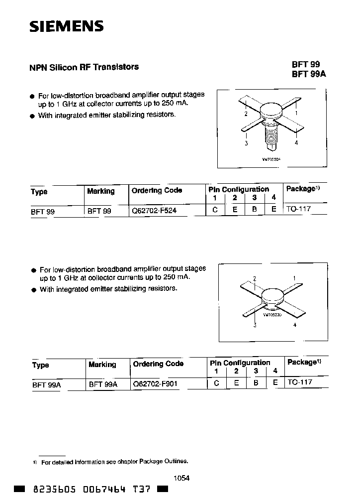 BFT99_785368.PDF Datasheet