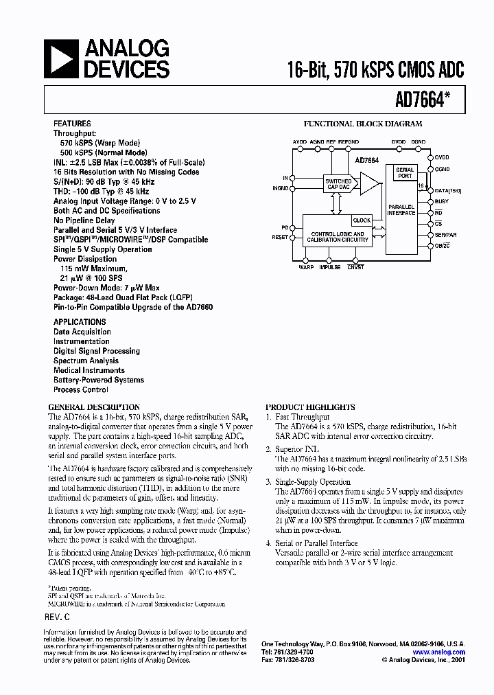 AD7664_1326966.PDF Datasheet