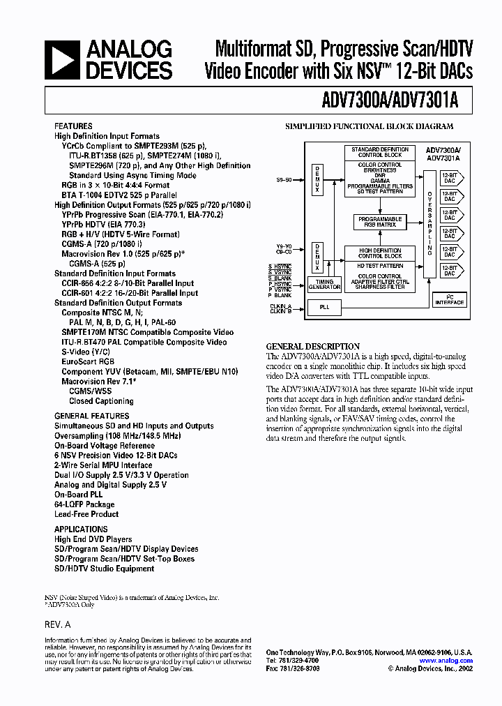 ADV7300A_1322944.PDF Datasheet