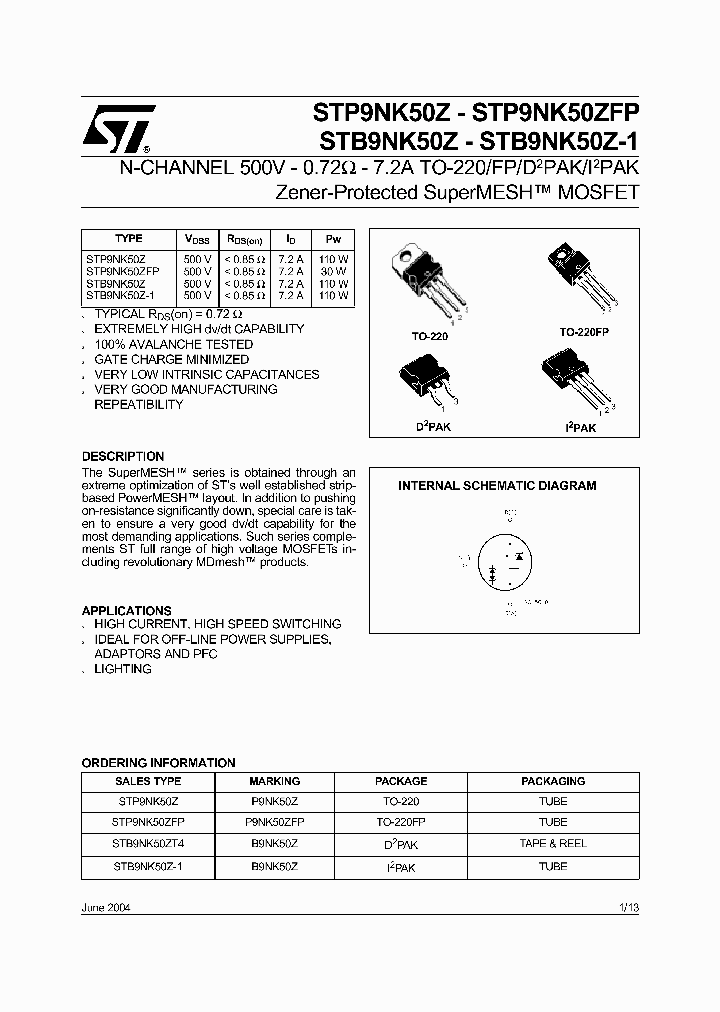 STP9NK50ZFP_1332292.PDF Datasheet