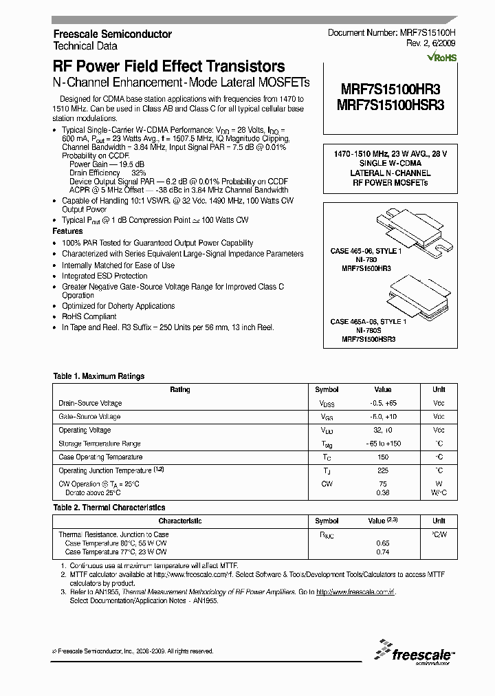 MRF7S15100HR309_1332403.PDF Datasheet