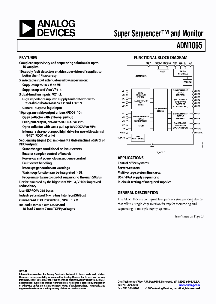ADM1065ACP_1333952.PDF Datasheet