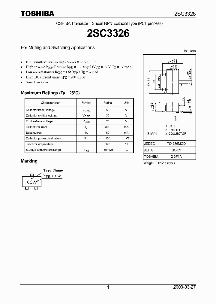 2SC3326_1334800.PDF Datasheet