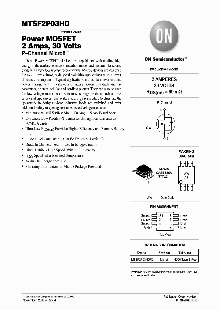 MTSF2P03HD-D_1328159.PDF Datasheet
