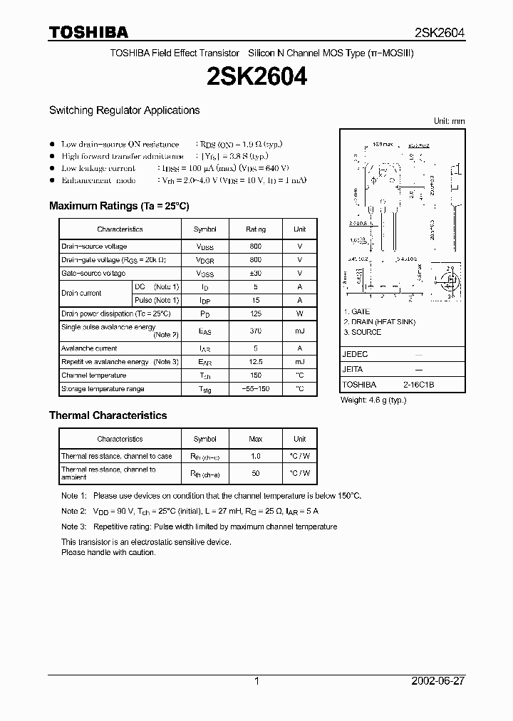 2SK2604_1332249.PDF Datasheet