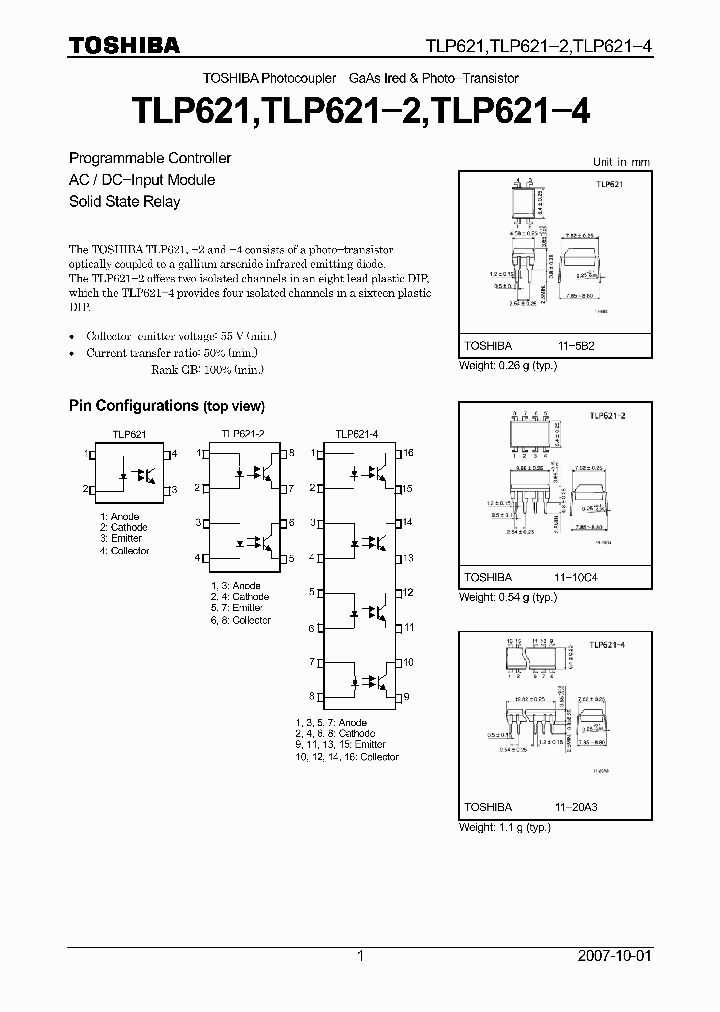 TLP621-4GBF_788390.PDF Datasheet