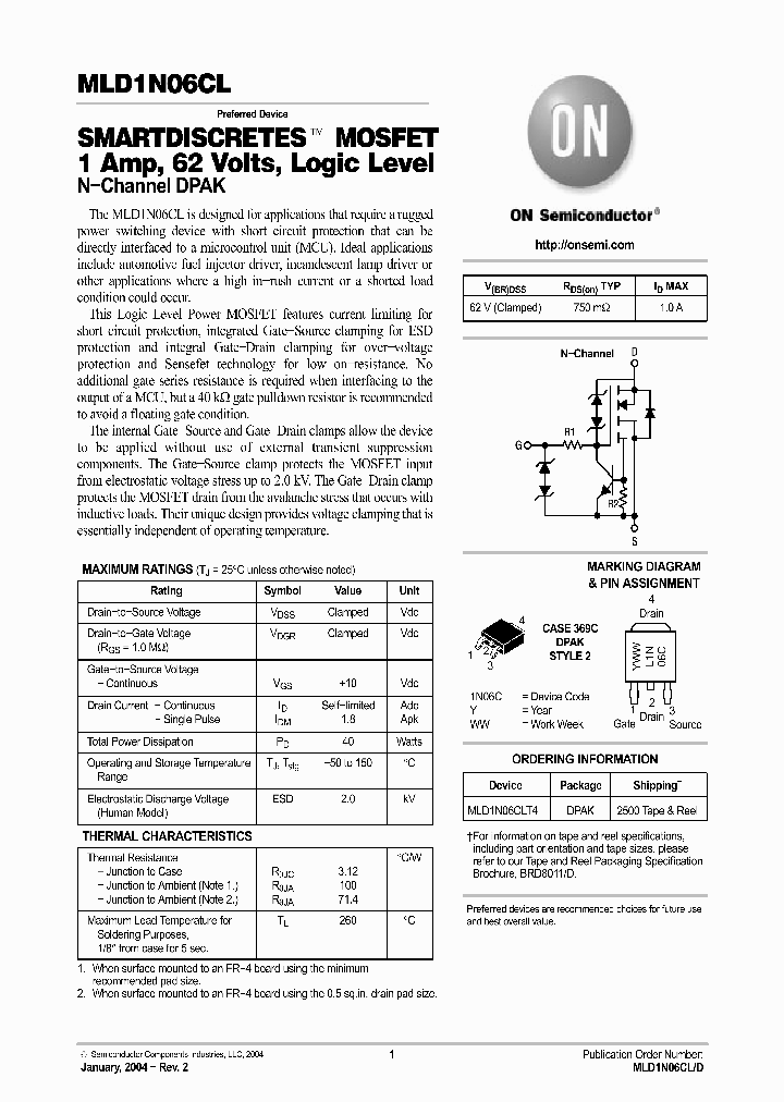MLD1N06CL_1353587.PDF Datasheet