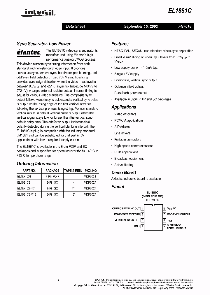 EL1881_1350889.PDF Datasheet