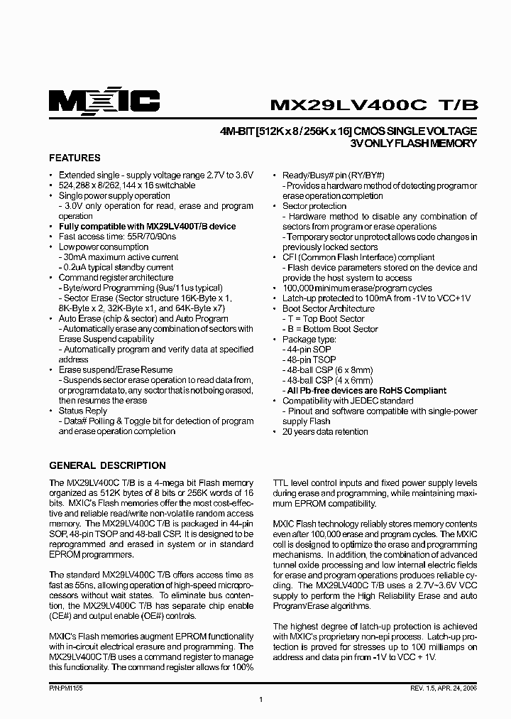 MX29LV400CBXHI-70Q_789511.PDF Datasheet