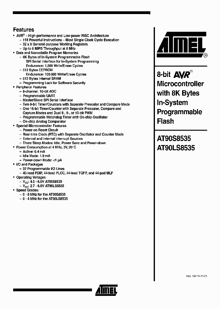 AT90S8535-8PC_788569.PDF Datasheet