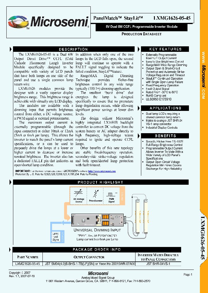 LXMG1626-05-450707_1335813.PDF Datasheet
