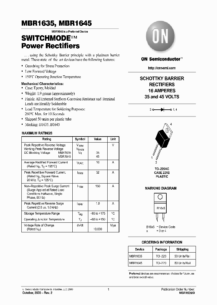 MBR1635-D_1347212.PDF Datasheet