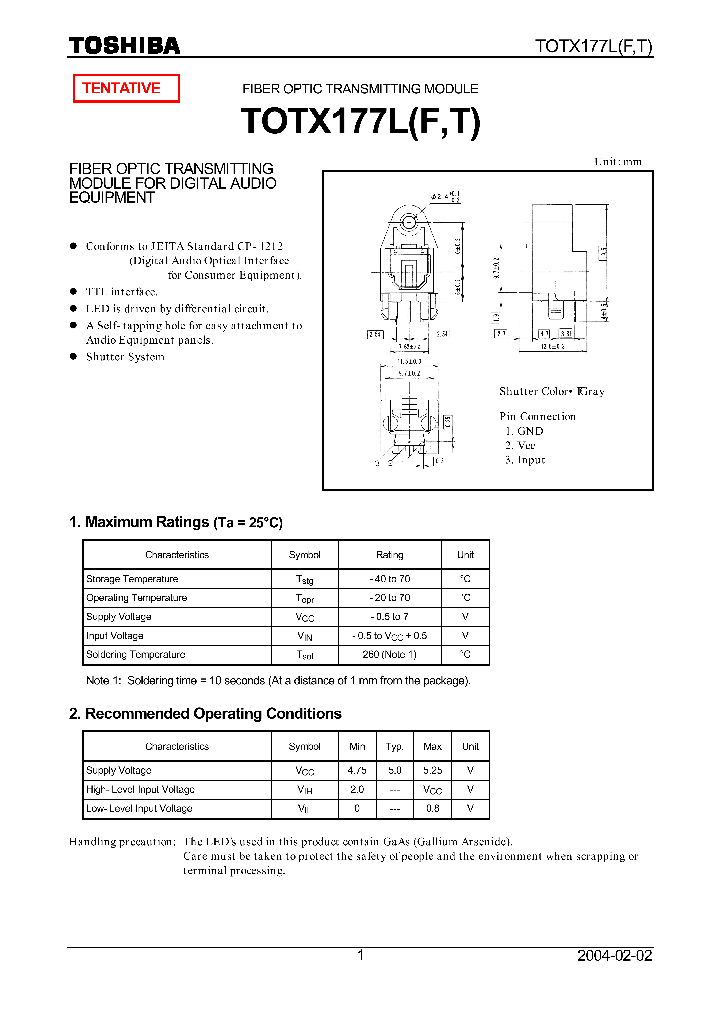 TOTX177PLFT_795644.PDF Datasheet