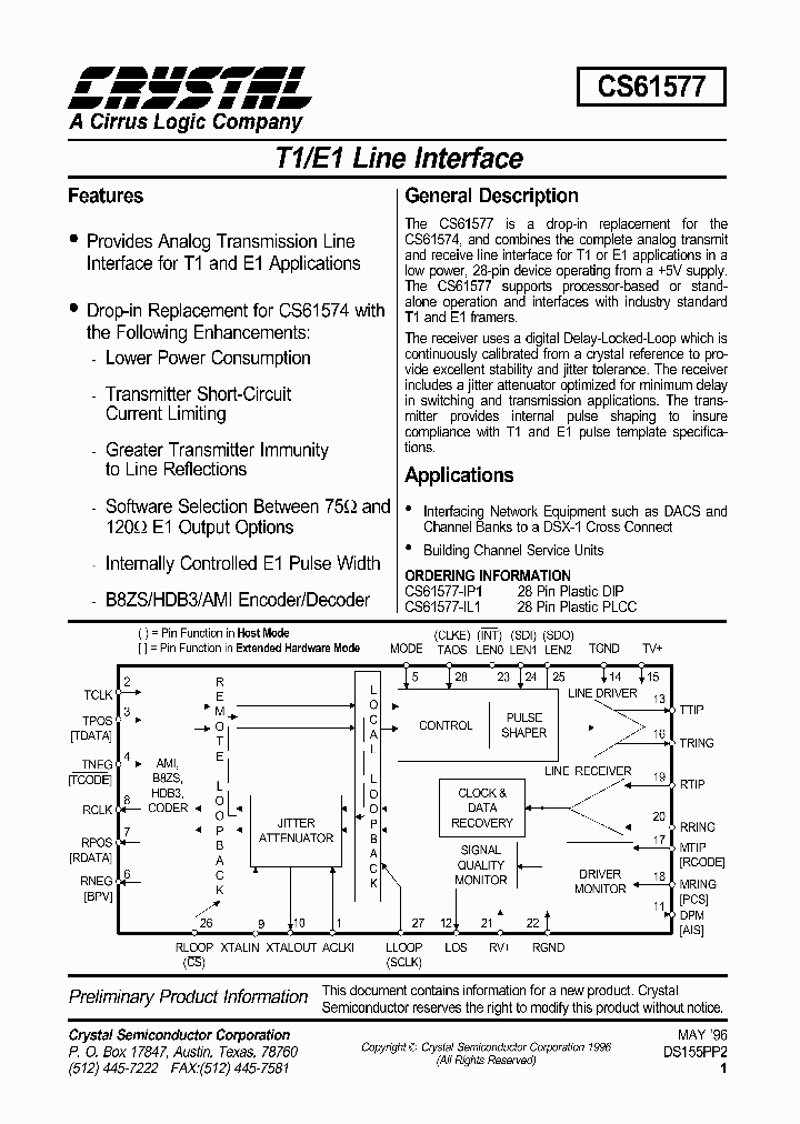 CS61577-IP1_1342177.PDF Datasheet
