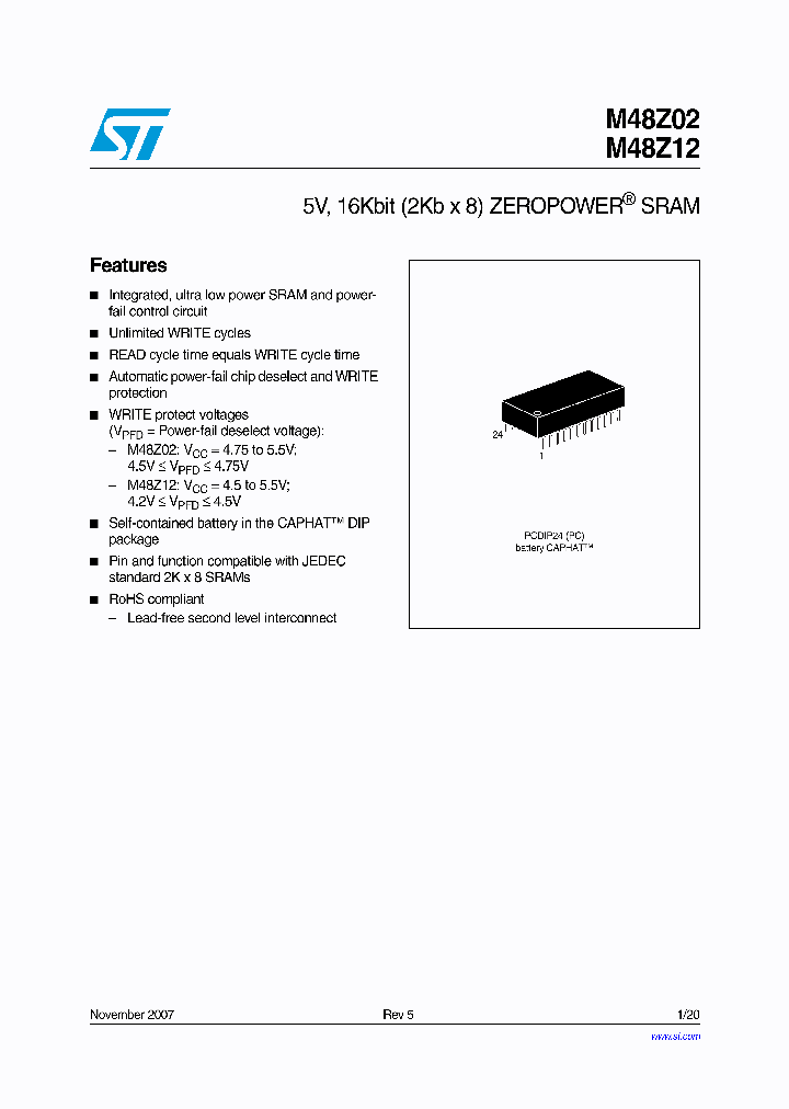 M48Z02_1344042.PDF Datasheet