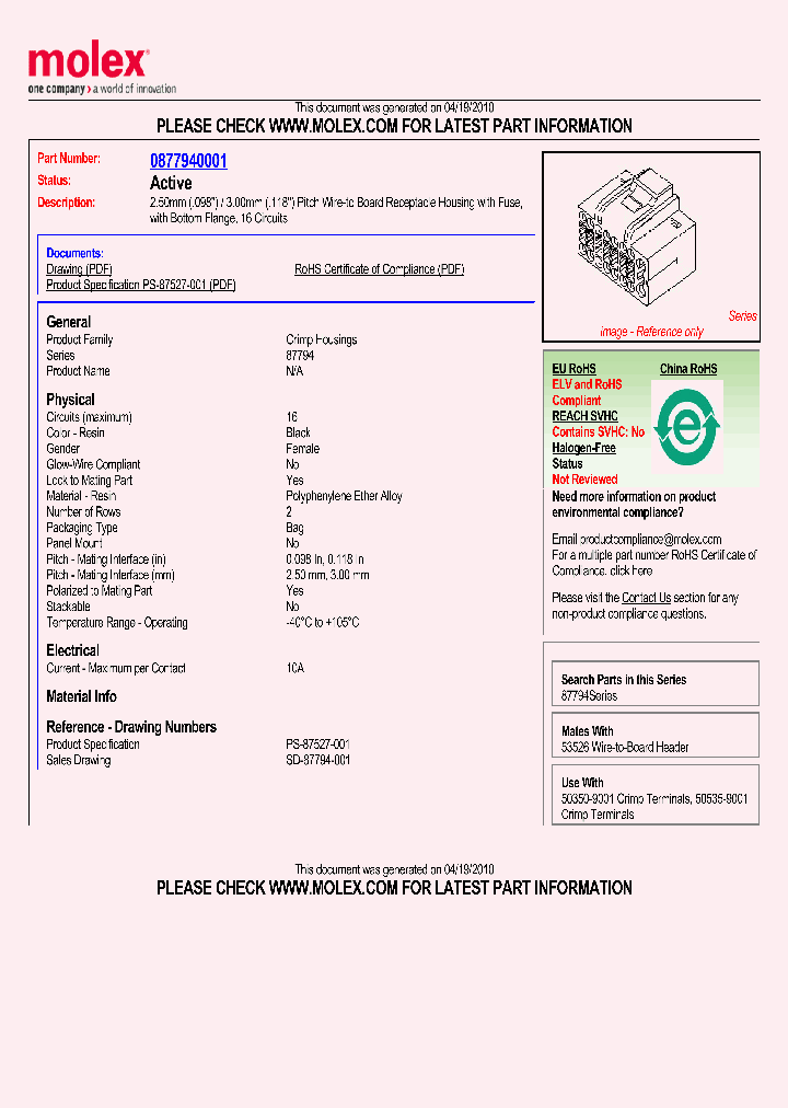 87794-0001_1345140.PDF Datasheet