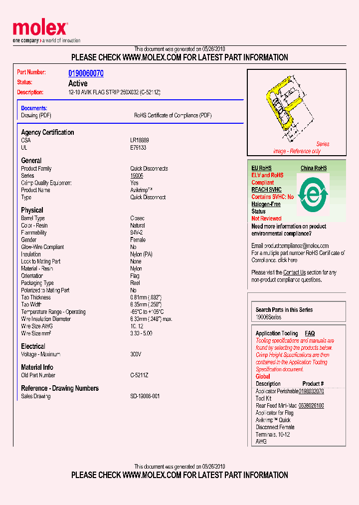 0190060070_1345330.PDF Datasheet