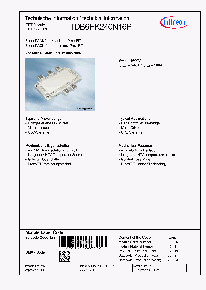 TDB6HK240N16P_1347439.PDF Datasheet