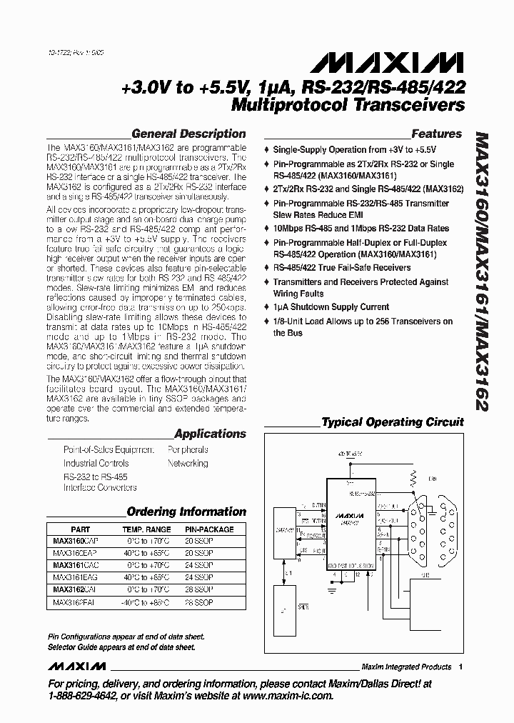 MAX3162CAI_1353763.PDF Datasheet