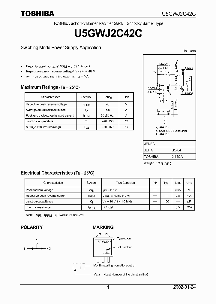 U5GWJ2C42C_1356322.PDF Datasheet