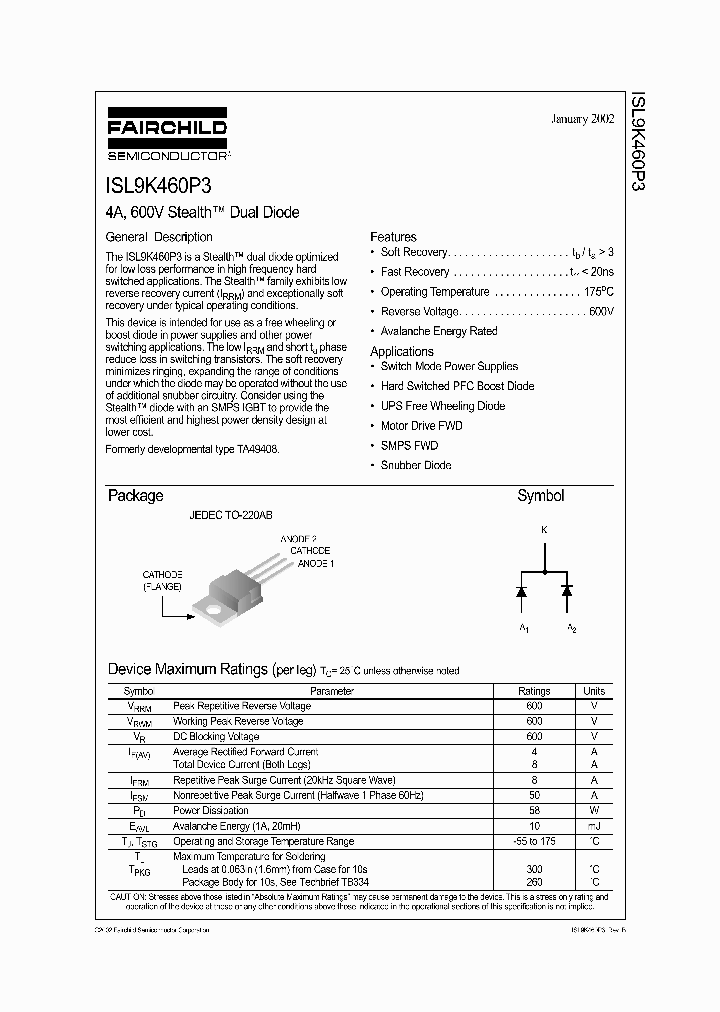 ISL9K460P3_1356776.PDF Datasheet
