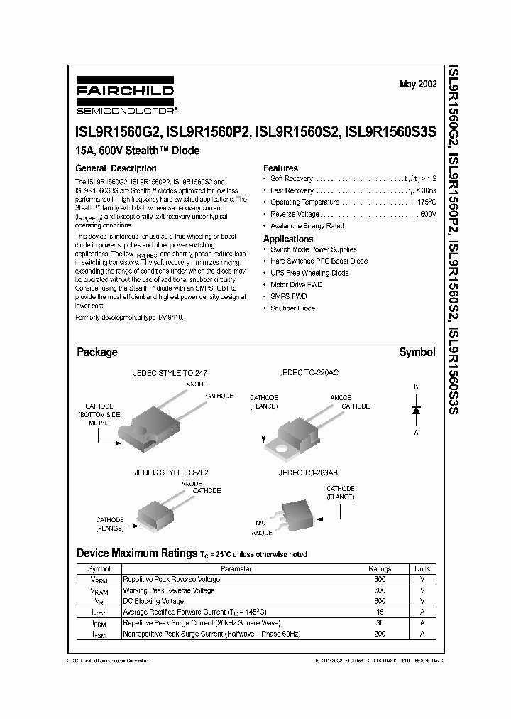 ISL9R1560G2_1356779.PDF Datasheet