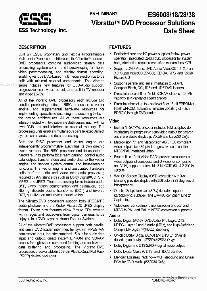 ES6018_936965.PDF Datasheet