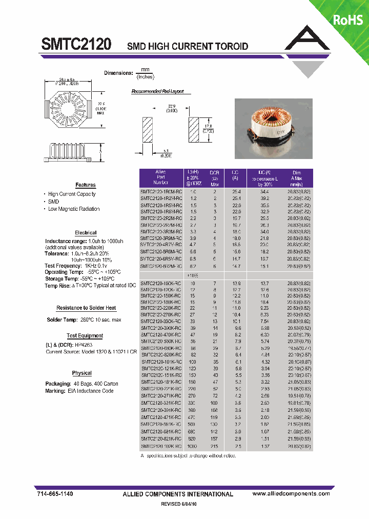 SMTC2120-820K-RC_1358462.PDF Datasheet