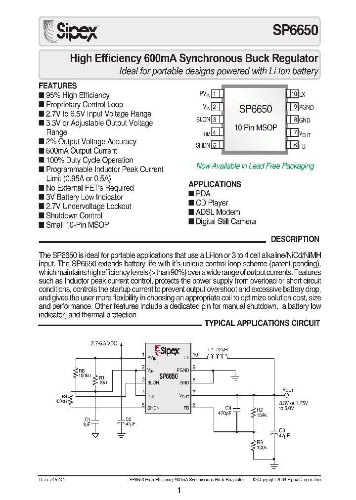 SP6650EUTR_799310.PDF Datasheet