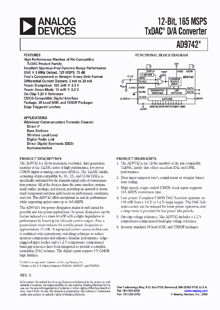 AD9742_1360550.PDF Datasheet