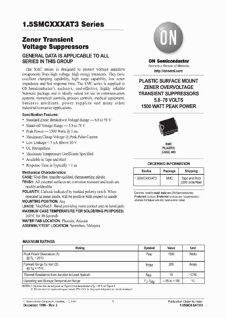 15SMCXXXAT3_802652.PDF Datasheet
