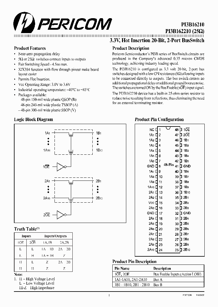 PI3B16210VE_1397717.PDF Datasheet