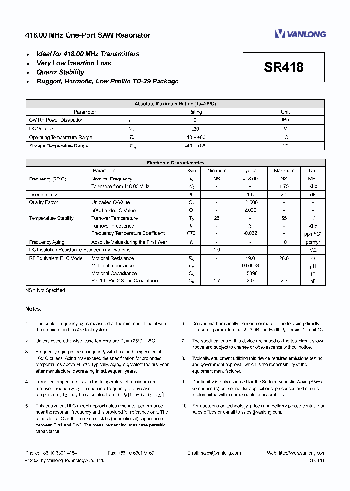SR418_1021607.PDF Datasheet