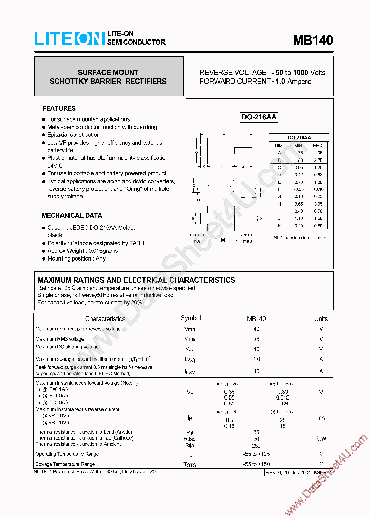 MB140_1051780.PDF Datasheet