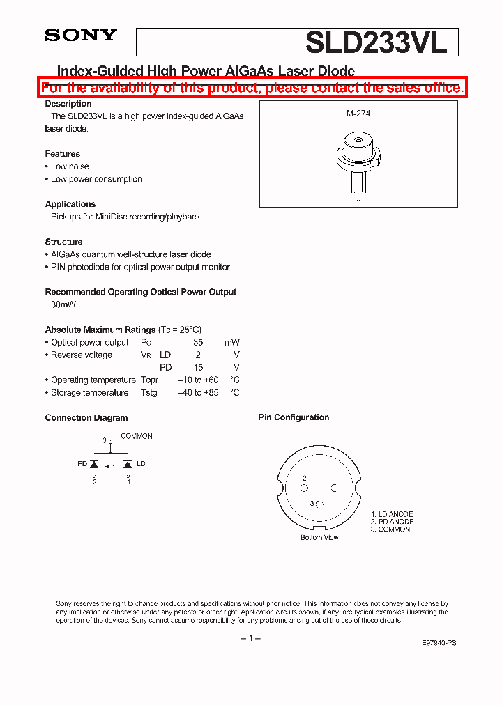 SLD233VL_1385718.PDF Datasheet