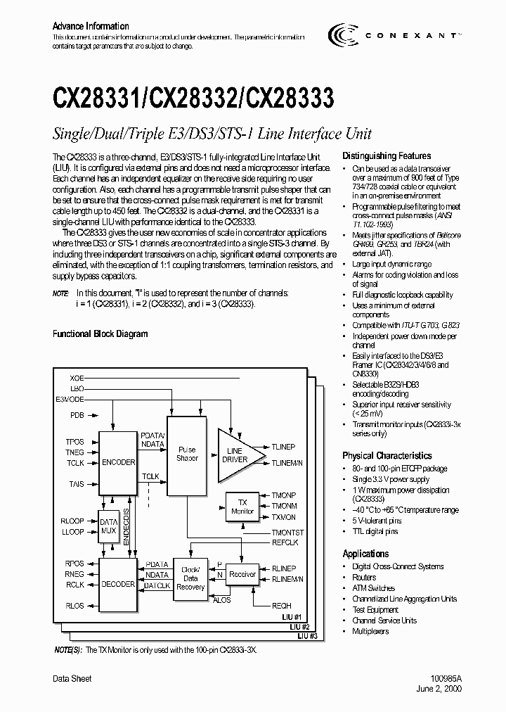 CX28331_1044663.PDF Datasheet