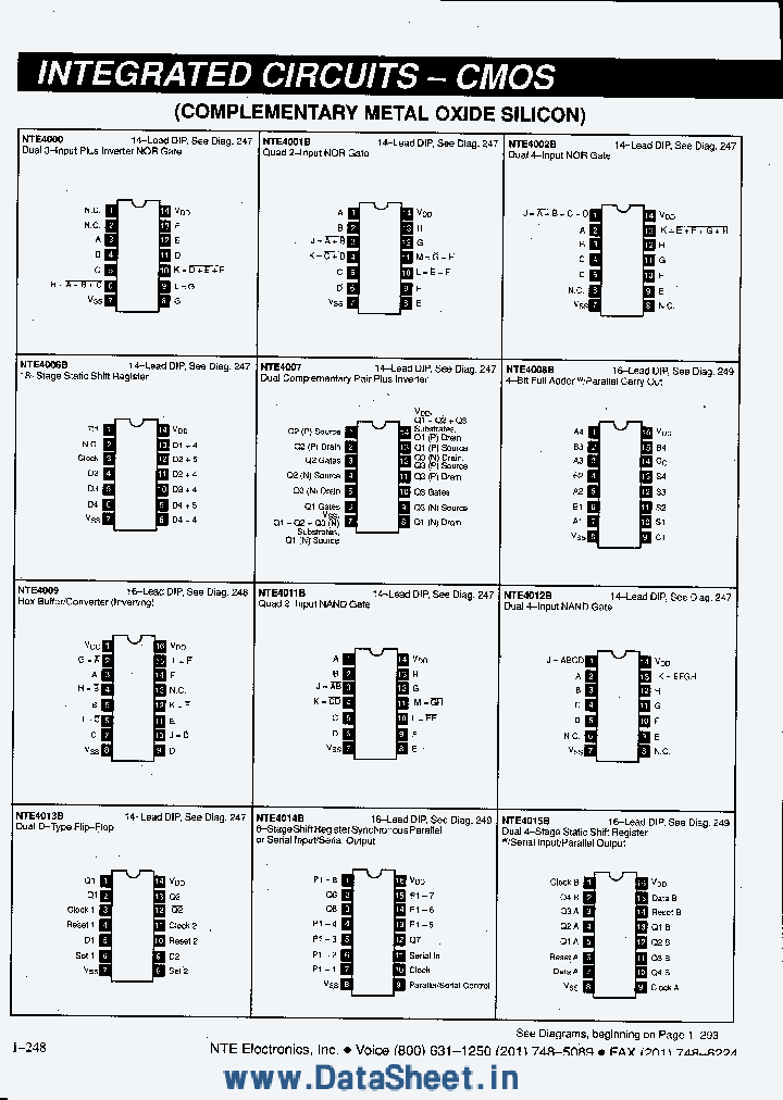 NTE4000_1054963.PDF Datasheet