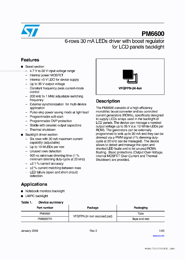 PM6600_1055418.PDF Datasheet