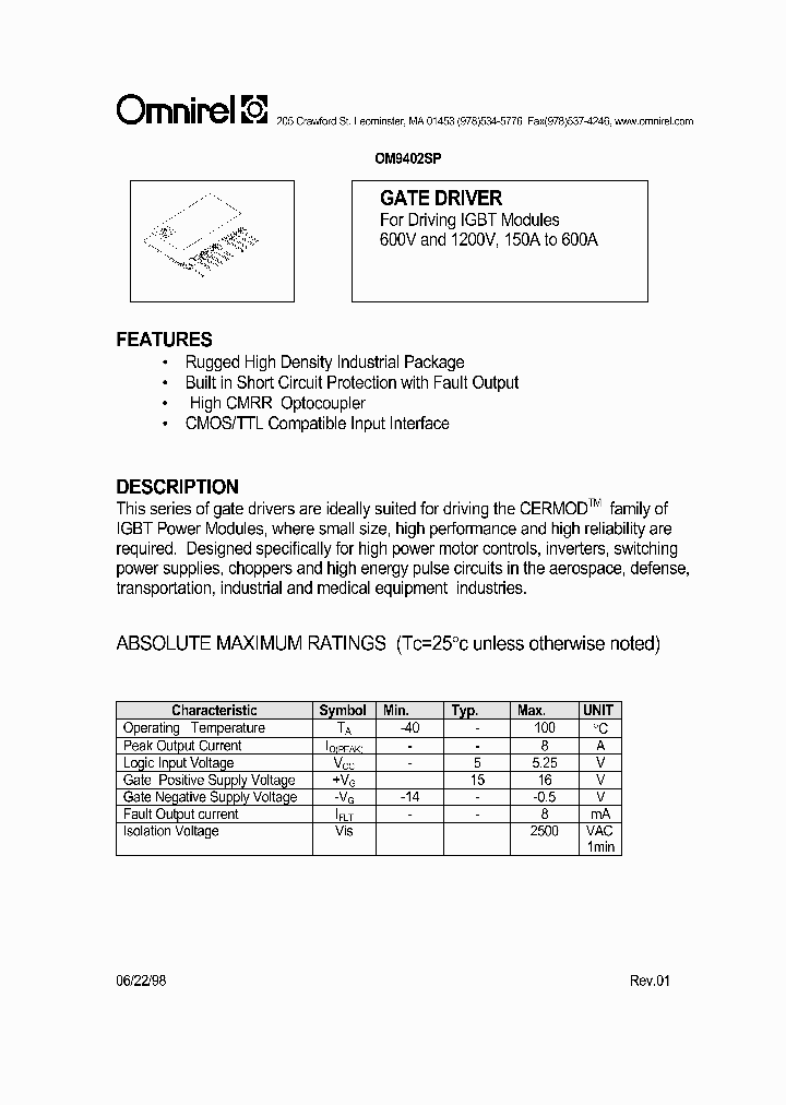 OM9402SP_1399534.PDF Datasheet