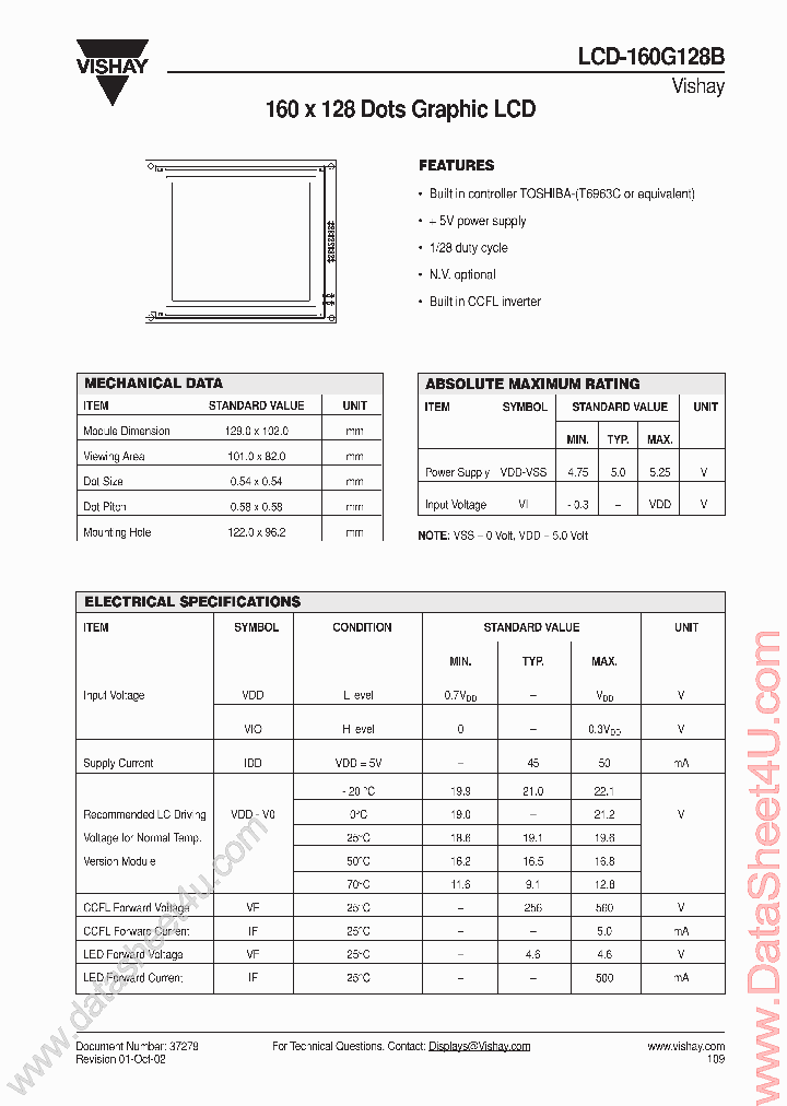 LCD160G128B_1078674.PDF Datasheet
