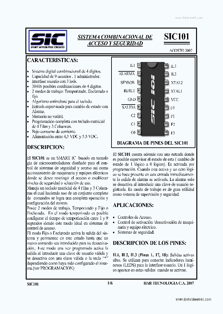 SIC101_1112557.PDF Datasheet
