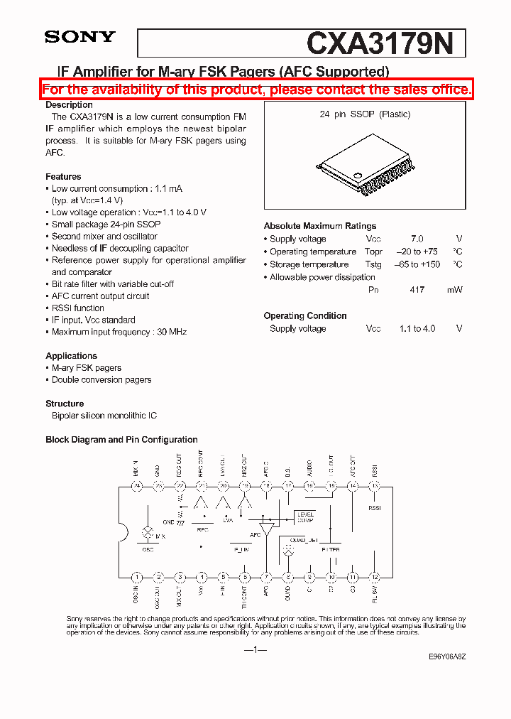 CXA3179N_1400218.PDF Datasheet