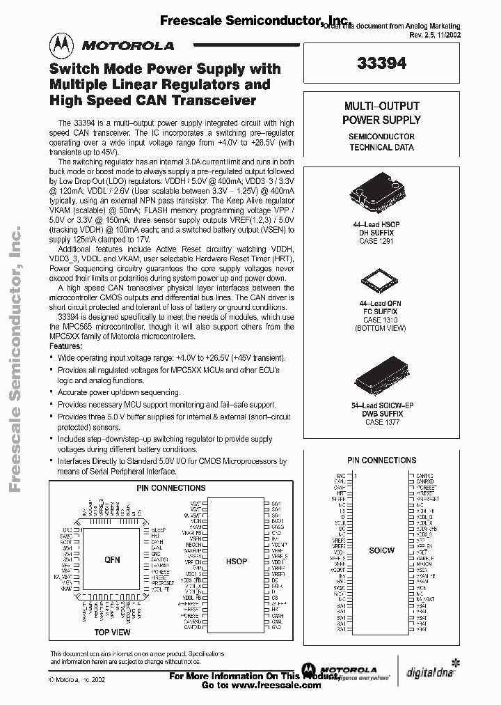 MC33394_1400358.PDF Datasheet