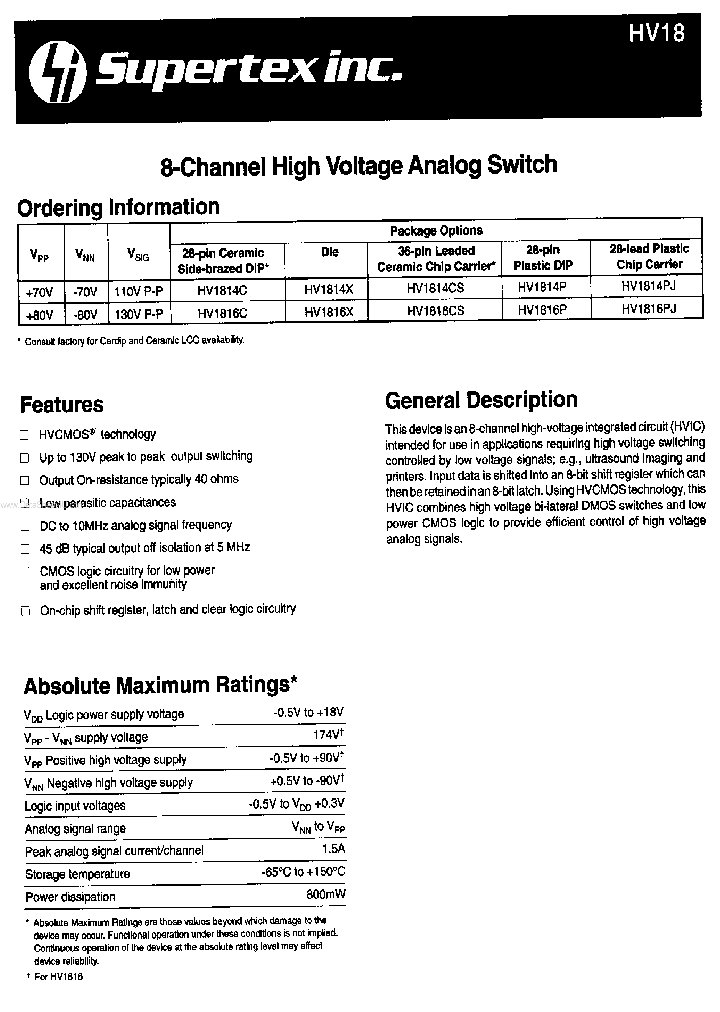 HV1814_1105814.PDF Datasheet