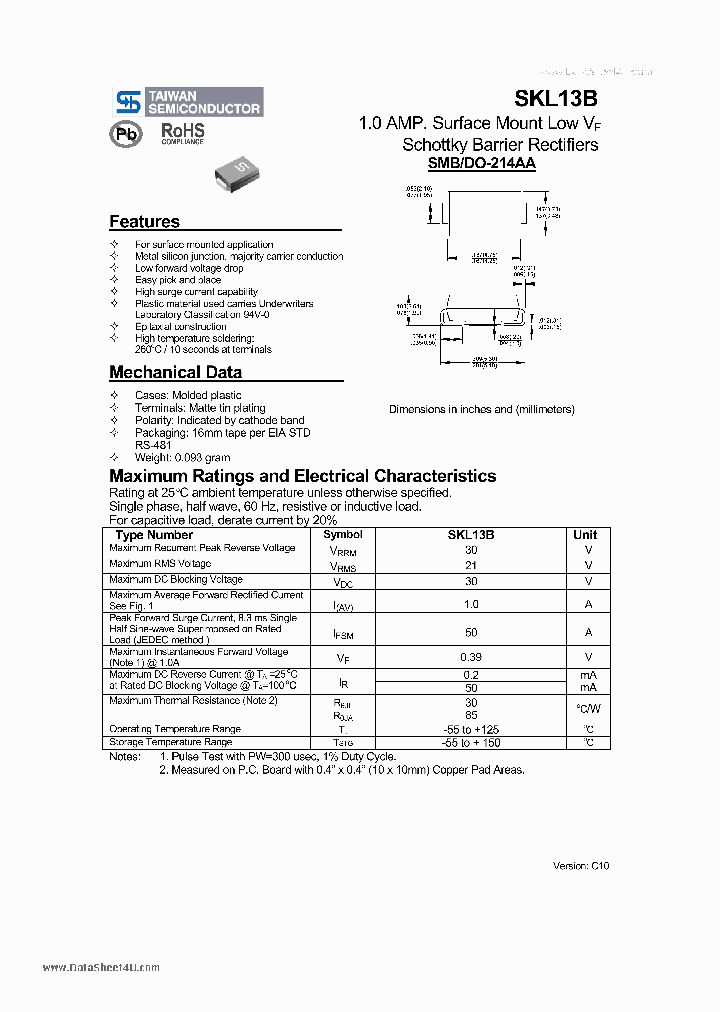 SKL13B_1199919.PDF Datasheet