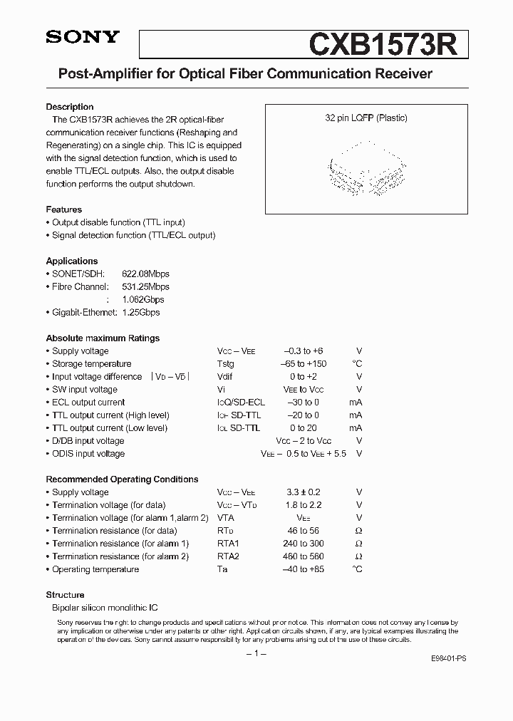 CXB1573R_1401544.PDF Datasheet
