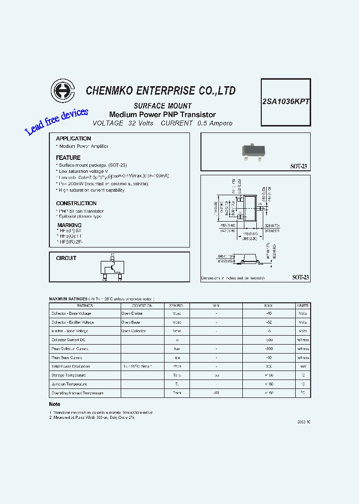 2SA1036KPT_1377961.PDF Datasheet