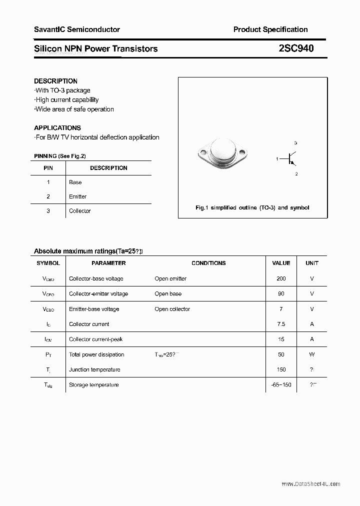 2SC940_1198820.PDF Datasheet
