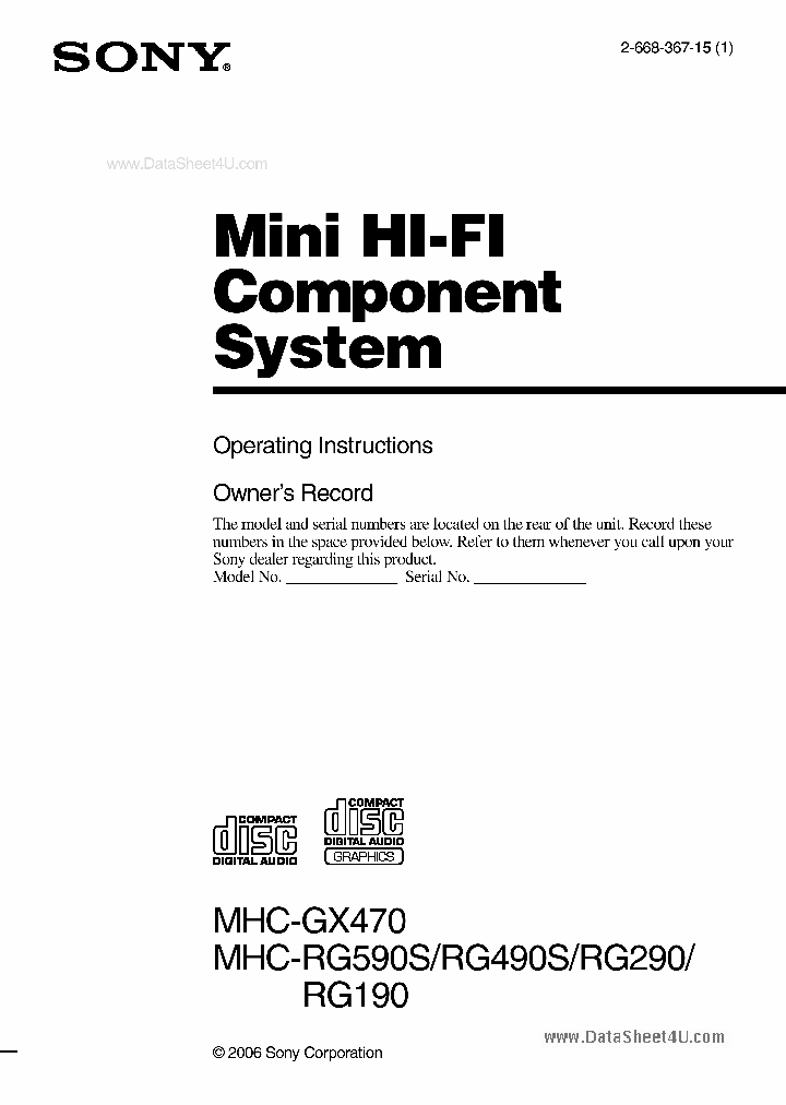 MHC-GX470_1202085.PDF Datasheet